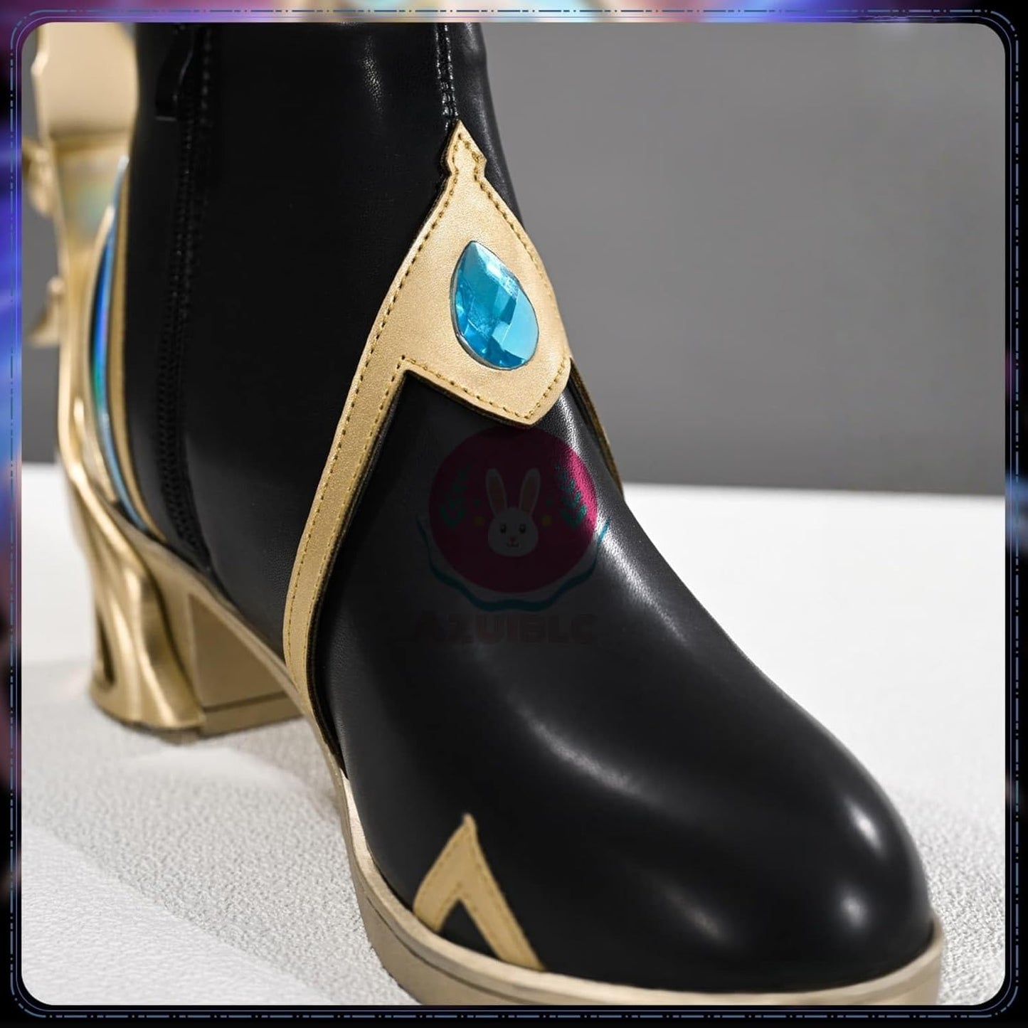 azuiblc　原神 博士 ドットーレ 偽月の異端者 コスプレ 靴 週ボス ハイヒール ブーツ シューズ コスプレ道具 Cosplay グッズ 小物