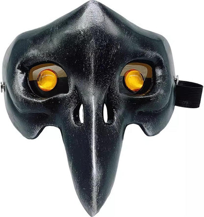 Azuiblc ツイステ コスプレ道具 学園長の仮面 ディア・クロウリー マスク カラス 鴉 飾り 装備 アクセサリー コスプレ アンティーク風 イベント グッズ 道具 小物 - Azuiblc