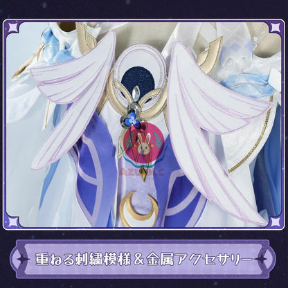【Azuiblc】原神 少女 コロンビーナ コスプレ 衣装 金属アクセサリー コスチュームセット グッズ cosplay - Azuiblc