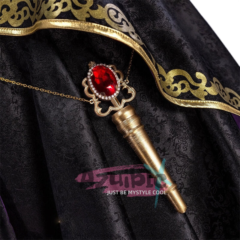 Azuiblc　ツイステッドワンダーランド レオナ/エース/イデア 制服コスプレ　光沢サテン生地+3D樹脂アクセ 暗紋模様入り 柔軟仕様 - Azuiblc