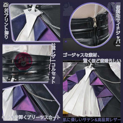 Azuiblc ゼンゼロ ビビアン 3D樹脂アクセサリー 　コスプレ衣装靴飾り付き コスチュームセット バンパイア 吸血鬼 お洋服 ゴシック おしゃれ - Azuiblc