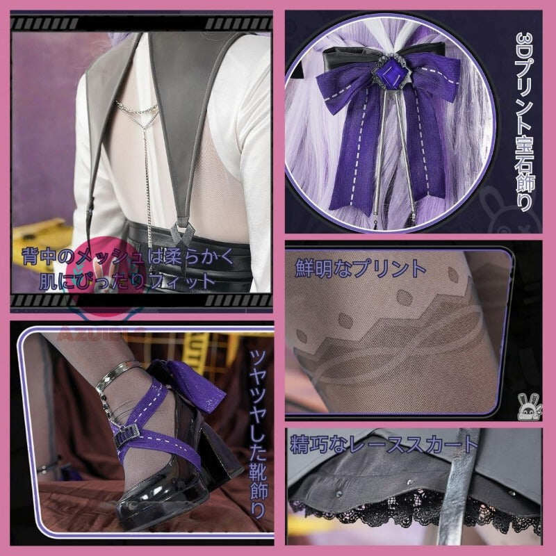 Azuiblc ゼンゼロ ビビアン 3D樹脂アクセサリー 　コスプレ衣装靴飾り付き コスチュームセット バンパイア 吸血鬼 お洋服 ゴシック おしゃれ - Azuiblc