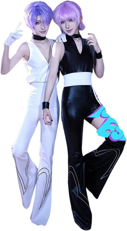 【Azuiblc】天使兄弟 弟 POLYURETHANE ポリウレタン ウィッグ付き コスプレ衣装 コスプレ パンティ&ストッキングwithガーターベルト コスチューム antyAndStocking - Azuiblc