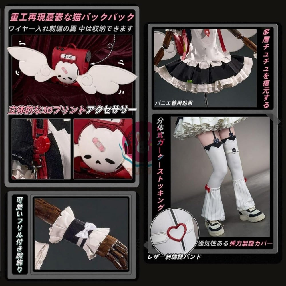 【Azuiblc】ゼンゼロ 千夏 ティータイム コスプレ衣装  新コスチューム 猫耳カチューシャ メイド服 妄想エンジェル 鞄追加対応　cosplay