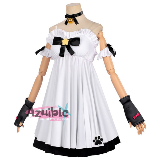 Azuiblc　NTE ナナリ ネバエバ  猛虎  コスプレ衣装　ドレス　帽子＋手袋付　ワンピース　ハロウィン　舞台服