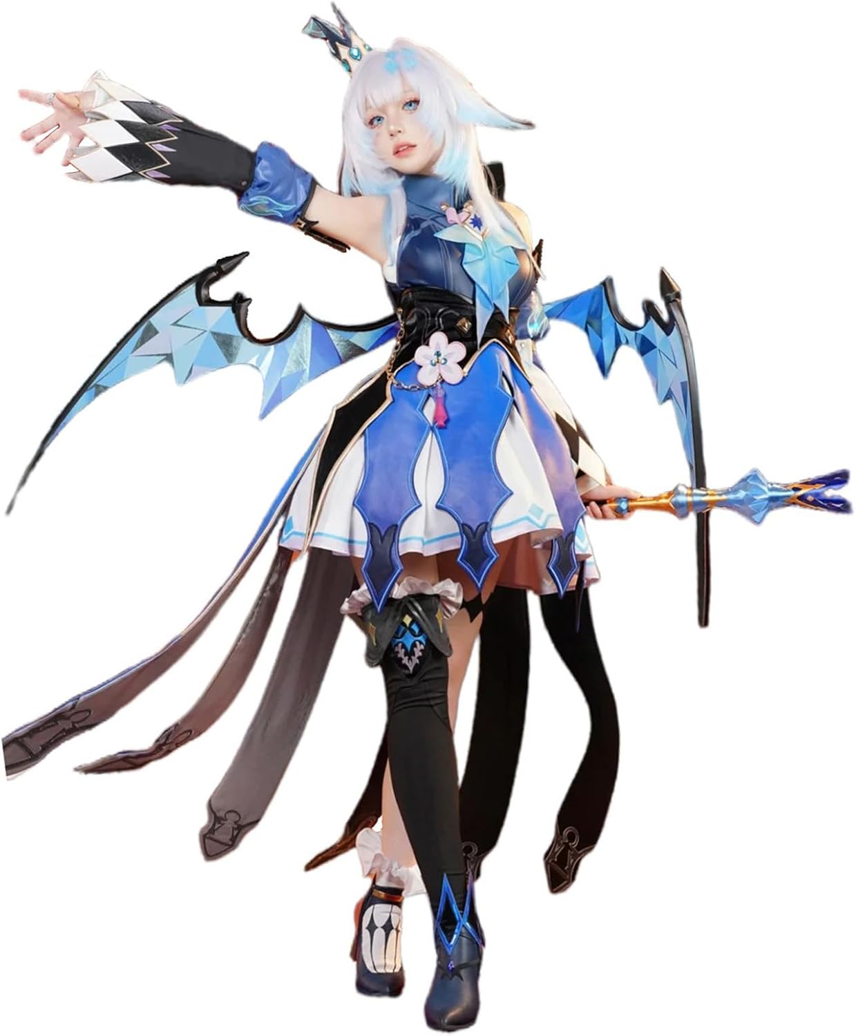 Azuiblc 崩壊スターレイル ケリュドラ 光る王冠付き 金属 Honkai: Star