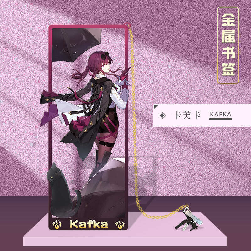 Azuiblc 崩壊スターレイル 　アナイクス　栞　9cm　キャストリス　ヒアンシー　サフェル　金属製　おもちゃ　萌えグッズ - Azuiblc