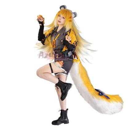 Azuiblc ゼンゼロ 橘福福 3Dプリント コスプレ衣装 アクセサリー チーフーフー 虎 コスチュームセット  おしゃれ グッズ おしゃれ アニメ cosplay - Azuiblc