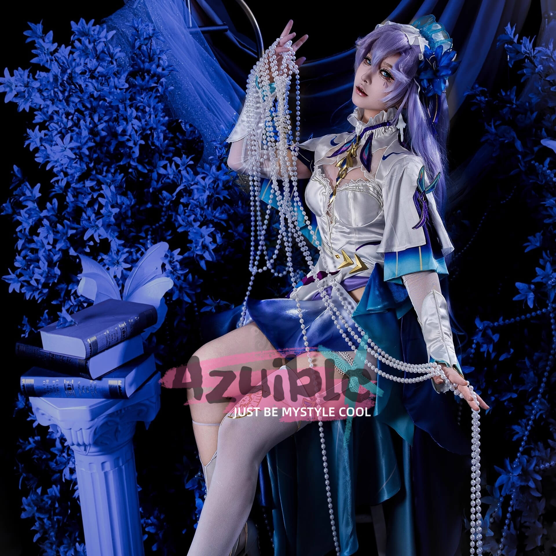 Azuiblc 鳴潮 カンタレラ コスプレ衣装　3d樹脂アクセサリー　礼服　ワンピース　コスチュームAzf14 - Azuiblc