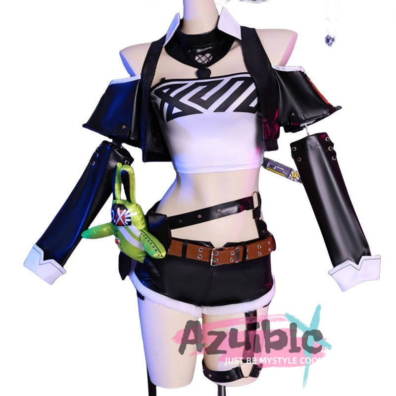 Azuiblc ゼンレスゾーンゼロ ニコ・デマラコスプレ衣装 イヤリング+ネックレス付属 ウィッグ/靴セット コスパ最強 - Azuiblc