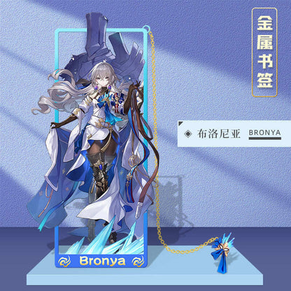 Azuiblc 崩壊スターレイル 　アナイクス　栞　9cm　キャストリス　ヒアンシー　サフェル　金属製　おもちゃ　萌えグッズ - Azuiblc