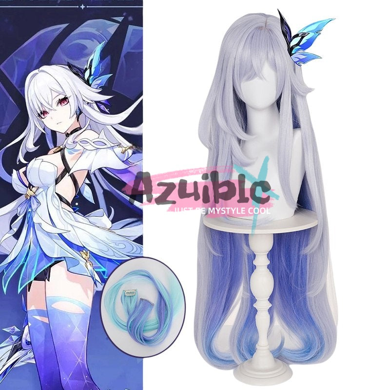 Azuiblc 原神　スカーク コスプレ　100㎝　ウィッグ　鬘　かつら - Azuiblc
