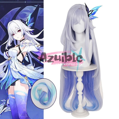Azuiblc 原神　スカーク コスプレ　100㎝　ウィッグ　鬘　かつら - Azuiblc