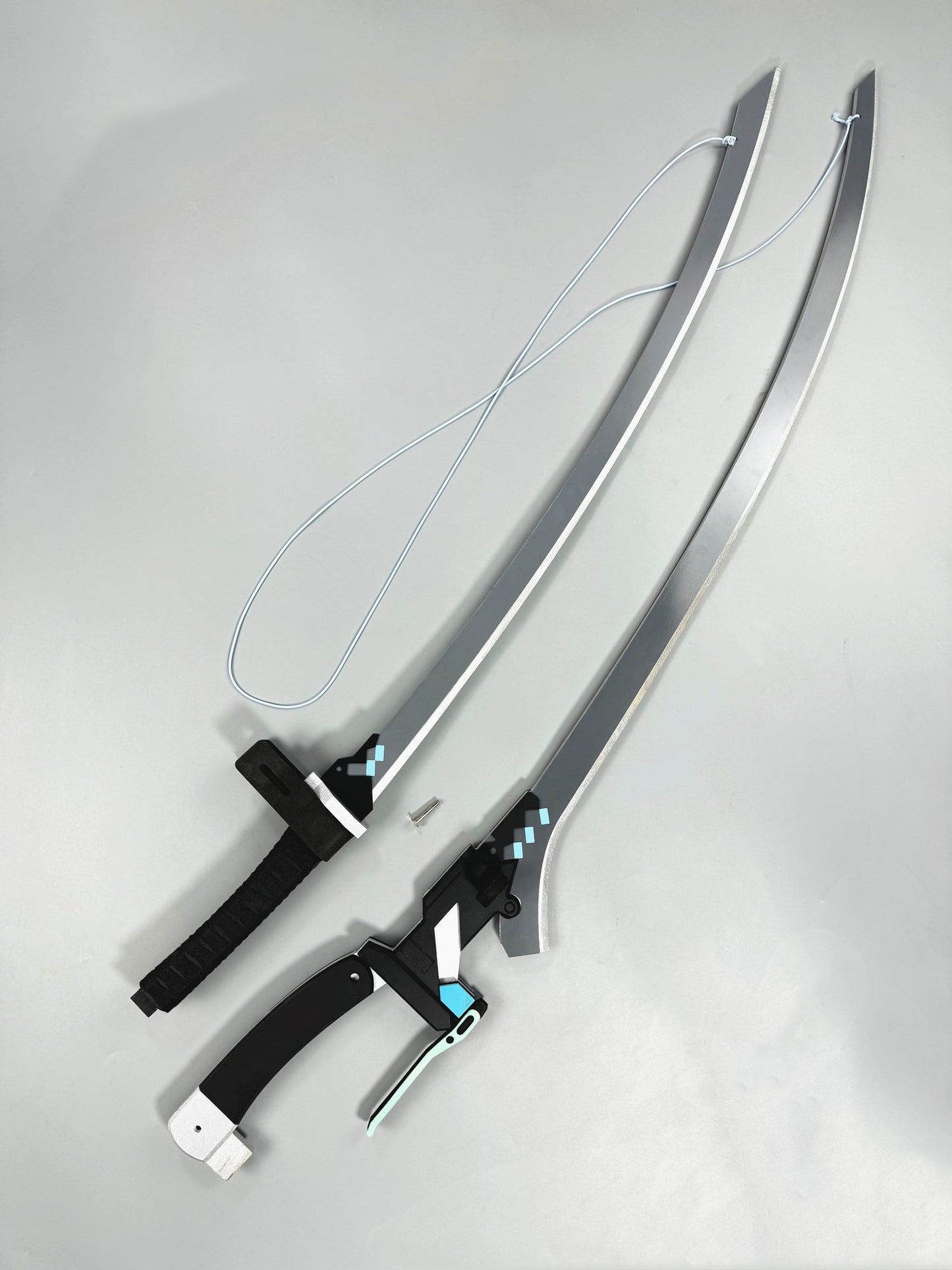 Azuiblc  ゼンゼロ　悠真　はるまさ　コスプレ道具　ゼンレスゾーンゼロ　武器レプリカ　木＋PVC　アクセサリー　イベント浅羽悠真 弓 双刀 矢袋 コスプレ武器 発光不可タイプ コスプレ道具 - Azuiblc