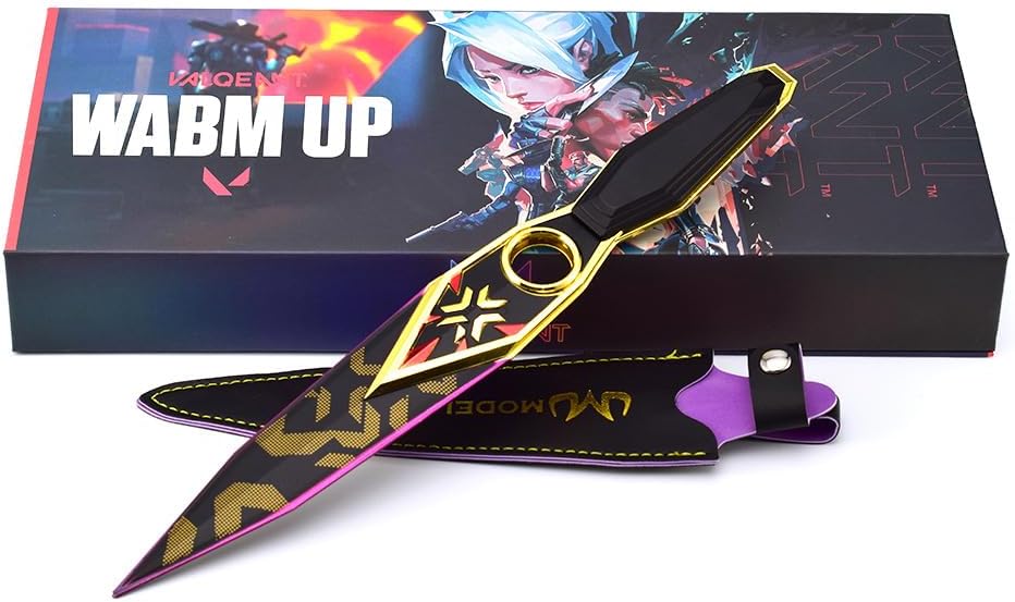 Azuiblc  ヴァロラント ミニチュア 　22cm 17cm ジェット セージ 合金 未開刃 レプリカ フィギュア ソード 剣 欧米風 西洋剣 ミニ武器 片手剣 工芸品 インテリア装備品 おみやげ - Azuiblc