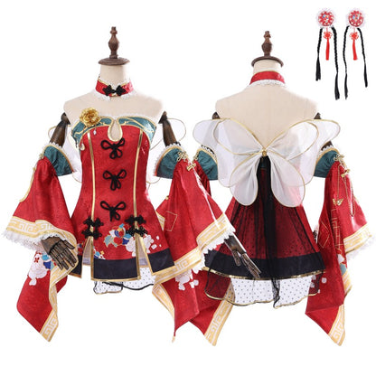 Azuiblc　ラブライブ！サンシャイン!!  黒澤ダイヤ　コスプレ衣装　クリスマスドレス　舞台服 LoveLive!Sunshine!!　コスチューム