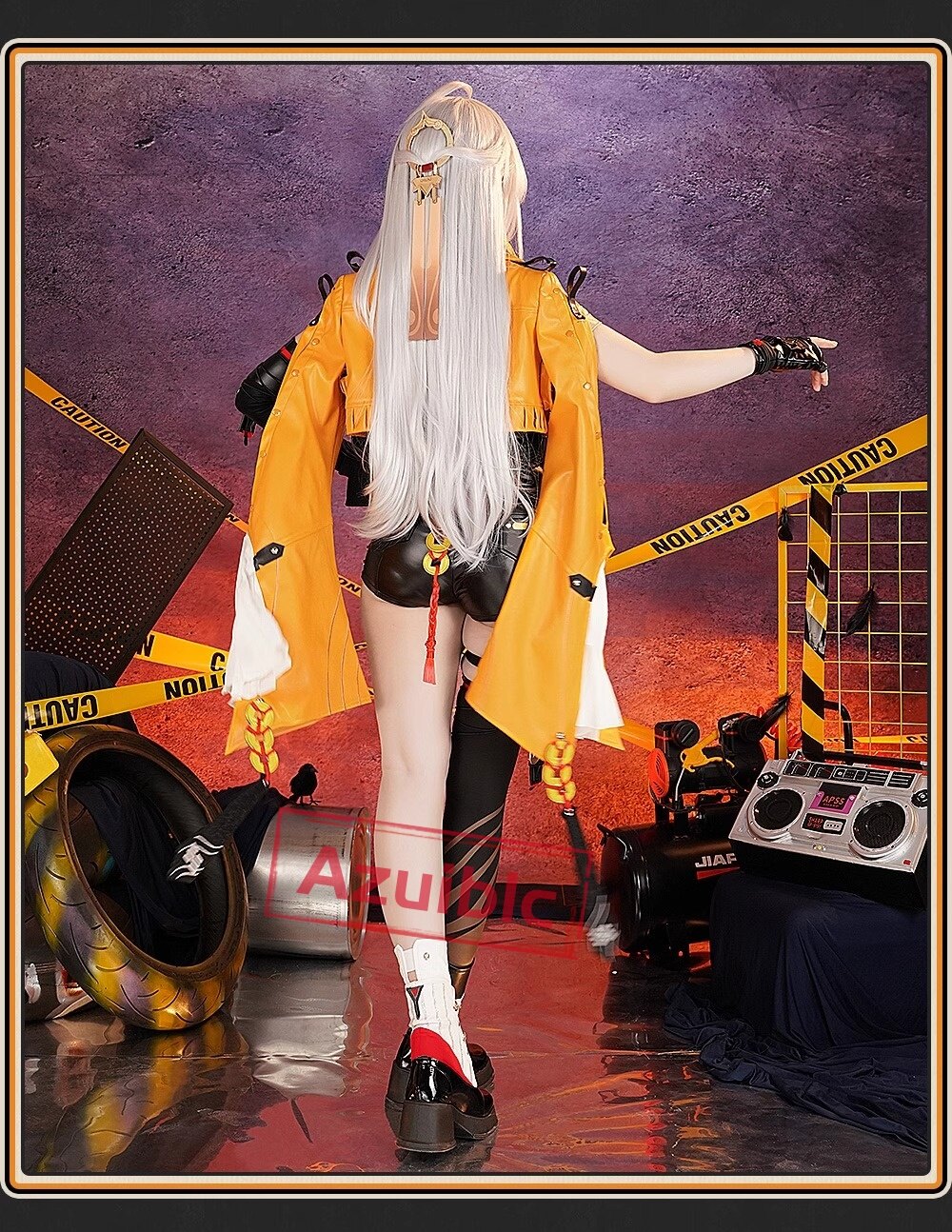 Azuiblc ゼンレスゾーンゼロ　儀玄　師匠　 Yixuan　コスプレ衣装　cosplay　イベント　人工革　シューズカバー付　Azy002 - Azuiblc