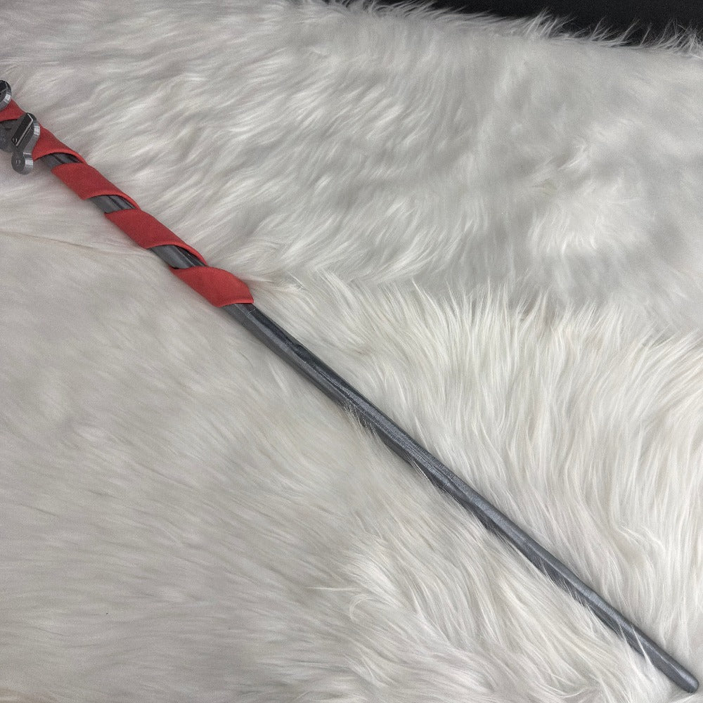 Azuiblc　アークナイツ エンドフィールド  アルデリア 法杖　145cm　PLA材質　 モチーフ武器 　 蒼星の囁き 　コスプレ道具　武器モデル　木製　レプリカ