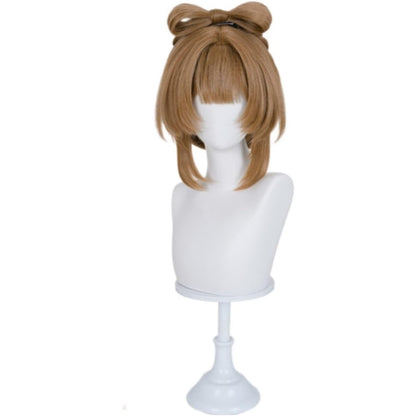 【Azuiblc】原神 リンネア コスプレ ウィッグ ピンク 水色 グラデーション ハーフツイン ネット付き 耐熱 かつら 鬘 コスプレ道具 小物