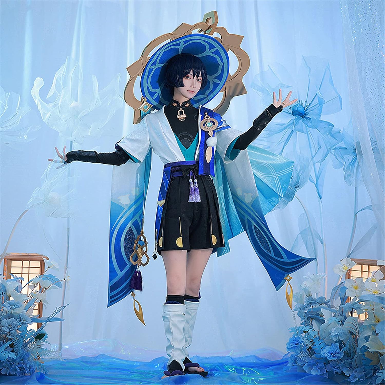 放浪者 コスプレ 原神 フルセット Amazon.co.jp: 原神 コスプレ 帽子付き 放浪者 Wanderer コスプレ衣装