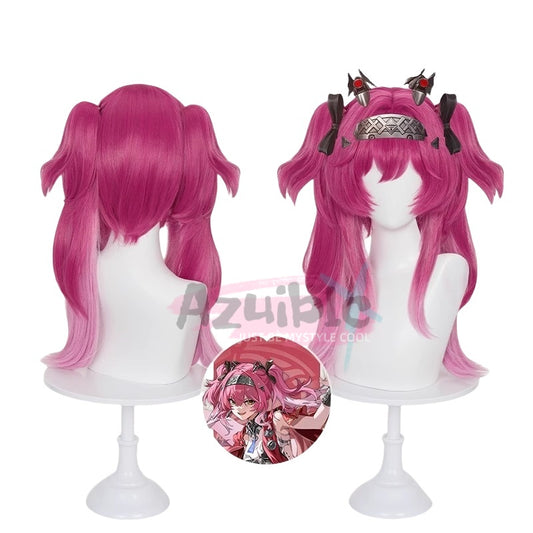 Azuiblc 鳴潮 ルパ ウィッグ 紫ピンクグラデ 前髪42cm+ポニーテール50cm マット仕様 - Azuiblc