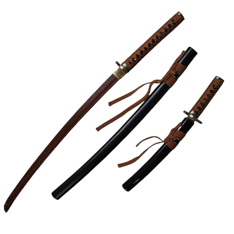 Azuiblc るろうに剣心-明治剣客浪漫譚- 日本風 装飾品　緋村剣心逆刃刀　103cm 汎用刀　仕上げ模造刀　レプリカ　和風　コスプレ道具 唐風　模造刀　木刃　樹脂刃　工芸品　武士刀　サムライ　ソード　ハロウィン - Azuiblc