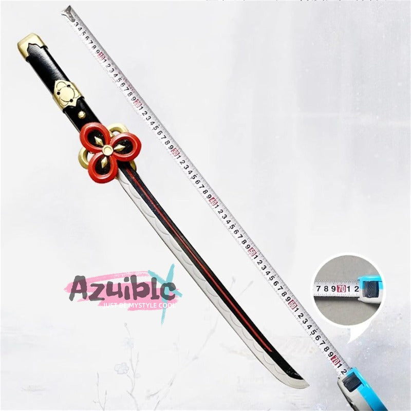 Azuiblc 原神  千織の刀 片手剣  短刀 70CM 武器 PU製 剣 刀 武器 コスプレ道具 Cosplay 道具 コスプレ小物 cosplay Azd19 - Azuiblc