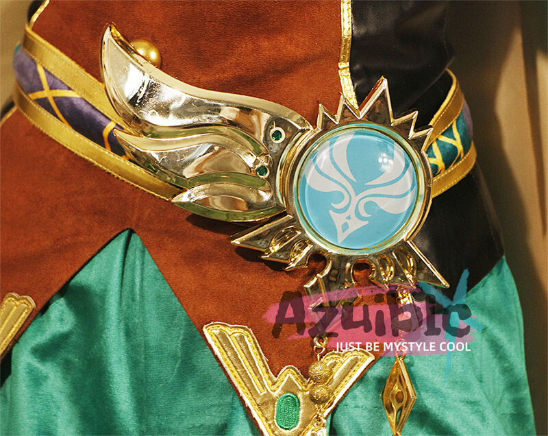 Azuiblc　原神　 バルバトス　ウェンティ　コスプレ Venti　モンド城 魔神 コスチューム 仮装  ハロウィン　ウェンティ　舞台服 - Azuiblc
