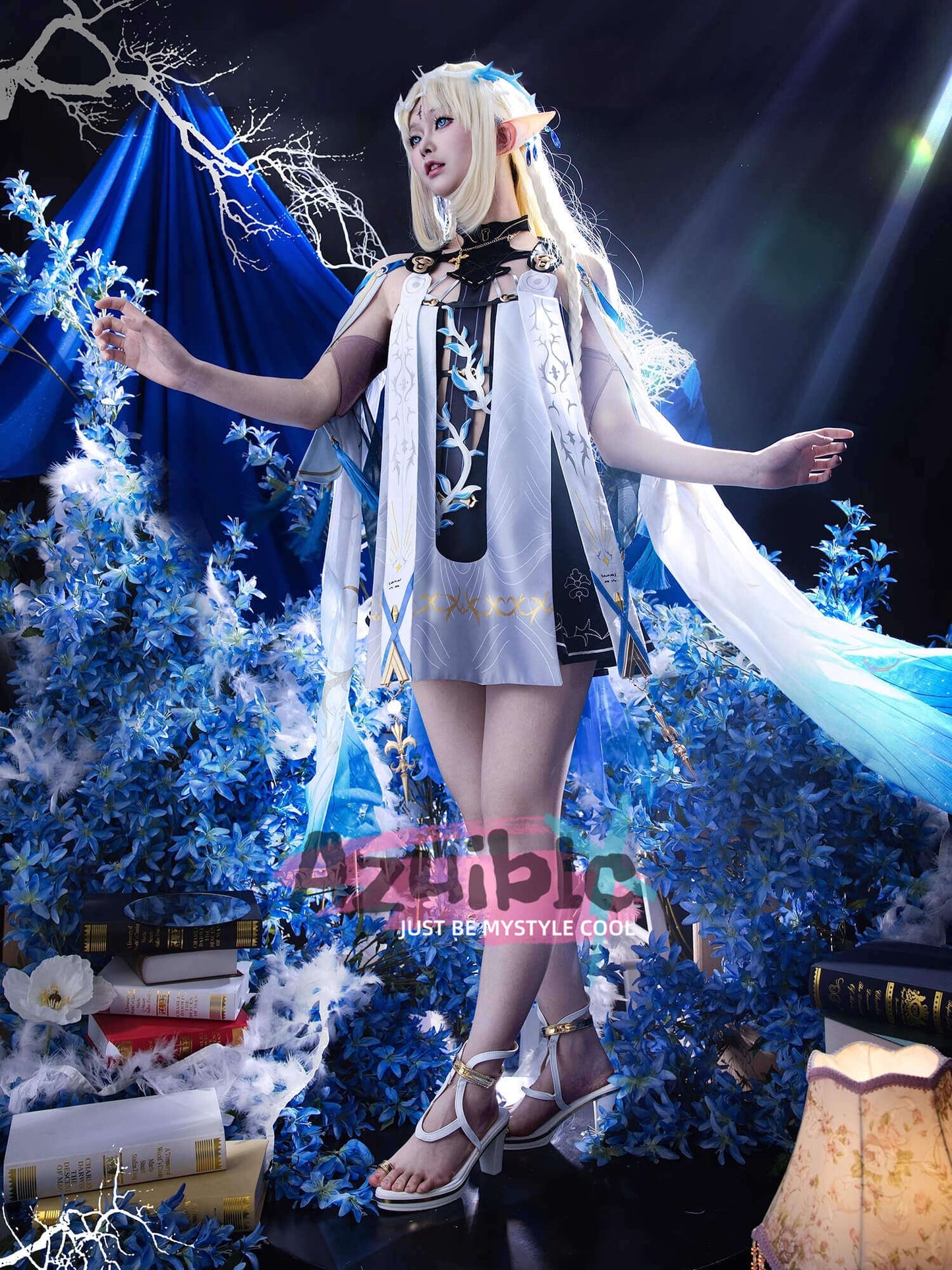 Azuiblc　鳴潮　カルテジア　コスプレ衣装　フルールドリス　ワンピース　礼服　戦闘服　イベントAzf15 - Azuiblc