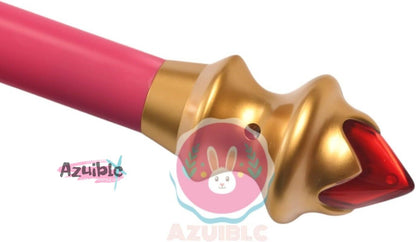 Azuiblc 木之本桜 封印の杖 コスプレ道具　プラスチック製 透明 85cm　 魔法少女 魔法の杖 ステッキ つえ 杖 きのもと さくら　Cosplay コスプレ小物 - Azuiblc