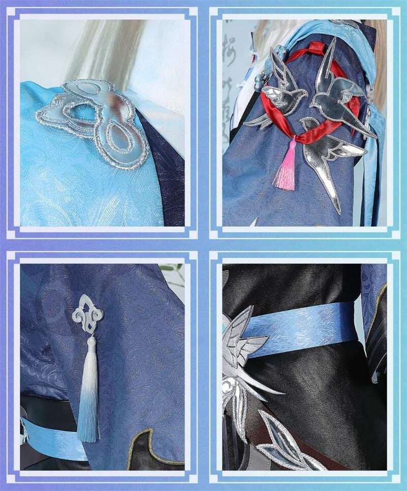 現物在庫限り。完売次第終了、再生産予定なし。Azuiblc　崩壊スターレイル 彦卿 コスプレ衣装 コスチュームセット 金属アクセサリー グッズ  cosplay 変装 - Azuiblc