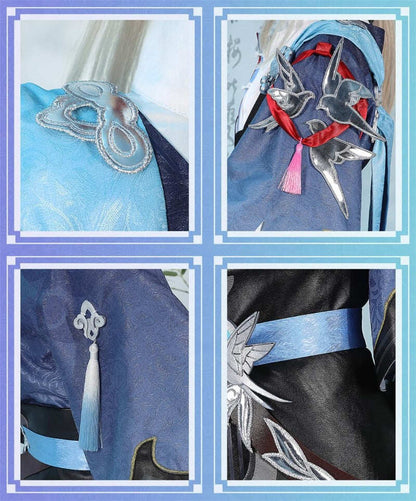 現物在庫限り。完売次第終了、再生産予定なし。Azuiblc　崩壊スターレイル 彦卿 コスプレ衣装 コスチュームセット 金属アクセサリー グッズ  cosplay 変装 - Azuiblc