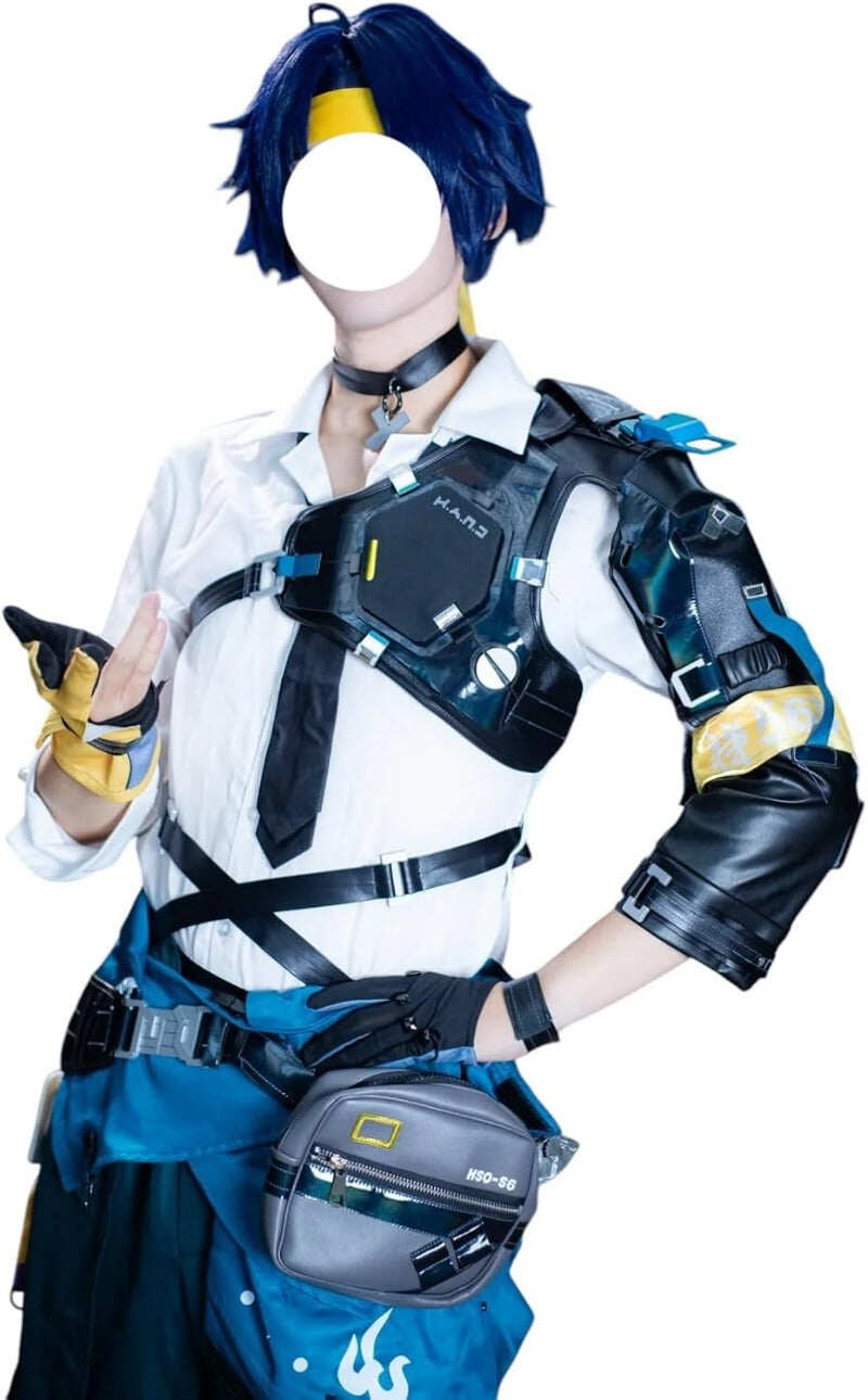 Azuiblc ゼンゼロ 浅羽悠真 コスチュームセット 　コスプレ衣装  ZZZ　おしゃれ グッズ おしゃれ アニメ cosplay - Azuiblc