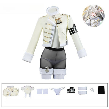 Azuiblc　勝利の女神：NIKKE    ブラン  ホワイトラビット  コスプレ衣装　ニケ　仮装　NIKKE   　コスチューム