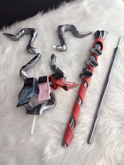 Azuiblc　アークナイツ エンドフィールド  アルデリア 法杖　145cm　PLA材質　 モチーフ武器 　 蒼星の囁き 　コスプレ道具　武器モデル　木製　レプリカ