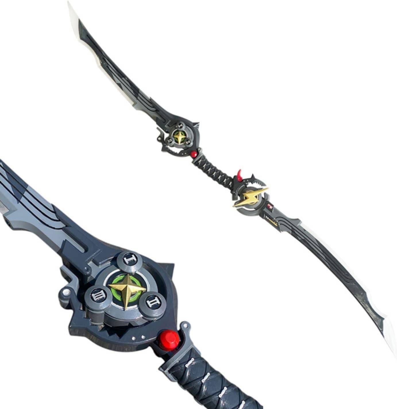 Azuiblc ゼンゼロ 星見雅 コスプレ 日本刀 113CM 鞘付き 武器 PU製 剣 刀  コスプレ道具 Cosplay - Azuiblc