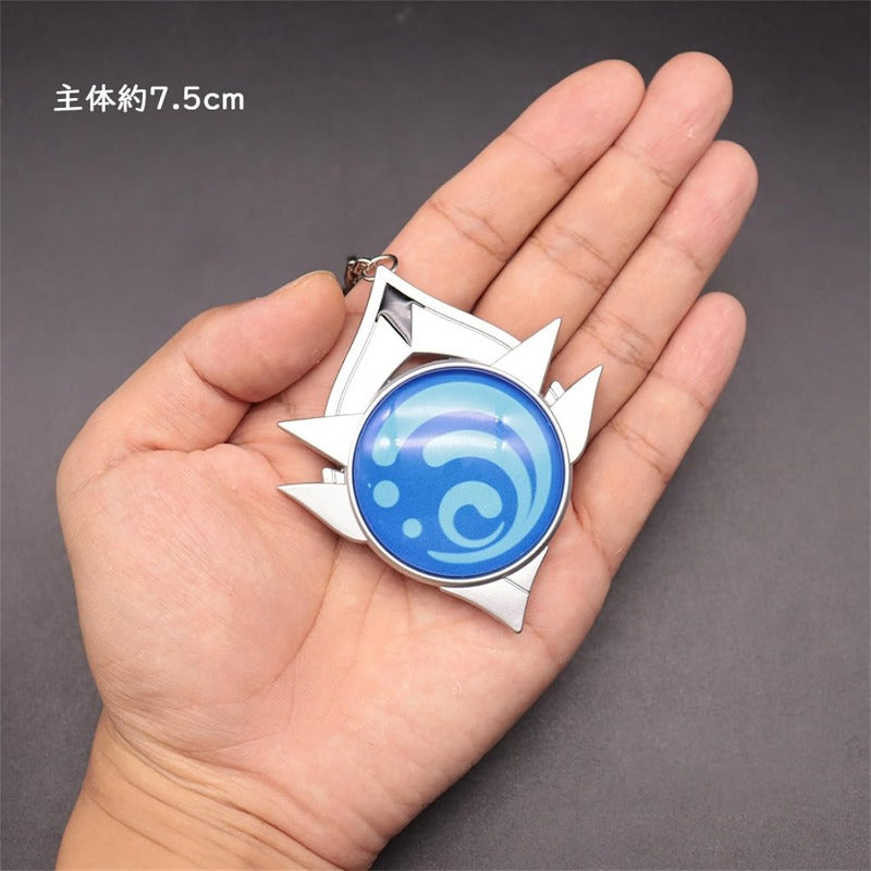 azuiblc 原神　 スカラマシュ 放浪者 神の目 　キーホルダー風 散兵 グッズ 合金 キーチェーン 観賞用 コスプレ 道具 小物 おしゃれ 人気 誕生日プレゼント ミニチュア インテリアAzd21 - Azuiblc