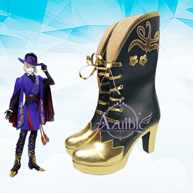 Azuiblc ツイステ ヴィル・シェーンハイト Vil Schoenheit コスプレ靴｜厚底・オーダーメイド