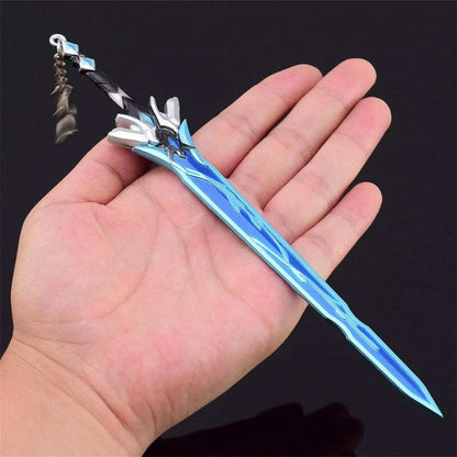Azuiblc  崩壊 スターレイル キーホルダー 刃 じん ミニ武器 22cm グッズ 唐風剣 刀剣 刀置き贈り  合金 おしゃれ  置き物 武器 おもちゃ ミニチュア インテリア 萌えグッズ - Azuiblc