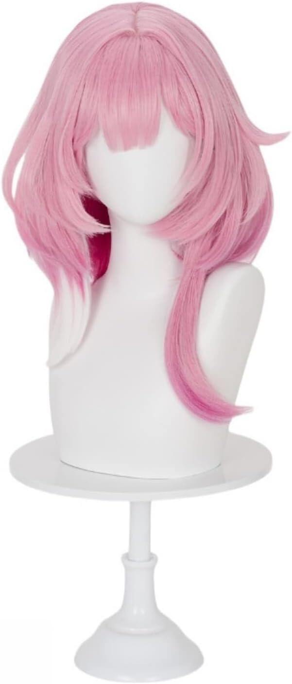 Azuiblc 崩壊スターレイル キュレネ コスプレ ウィッグ ピンク 白