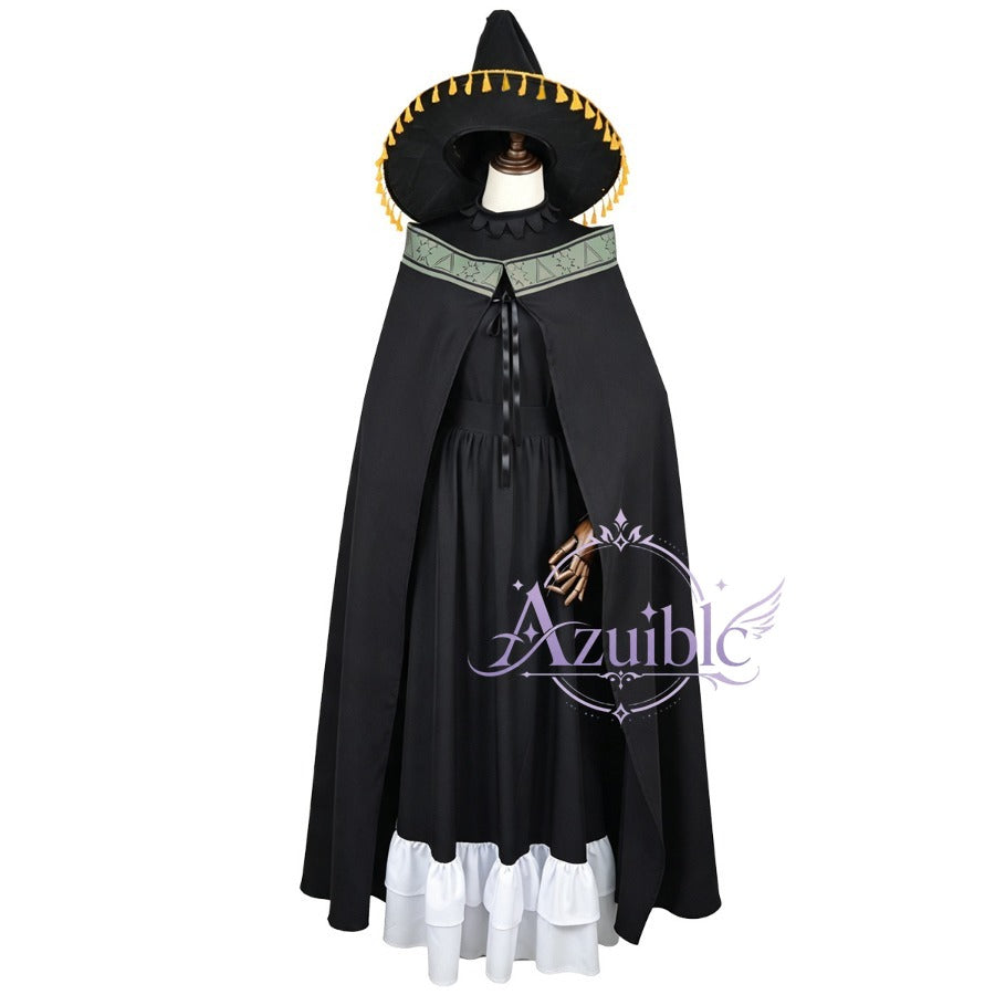 Azuiblc とんがり帽子のアトリエ ココ コスプレ衣装｜黒ワンピース コスチューム