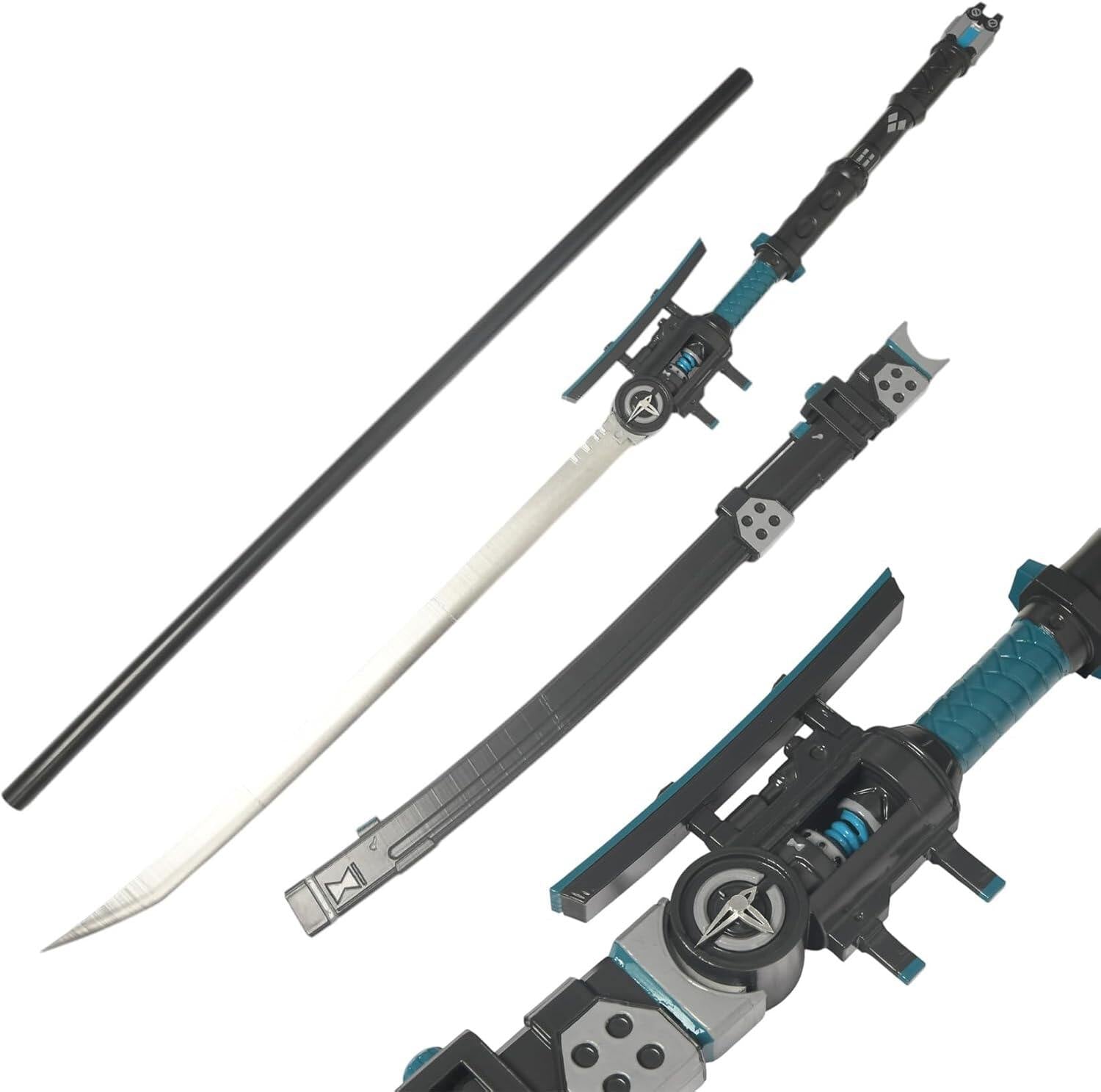 Azuiblc】月城柳 コスプレ 武器 骸薙ぎ 鞘付き 可変式 183CM 薙刀 日本