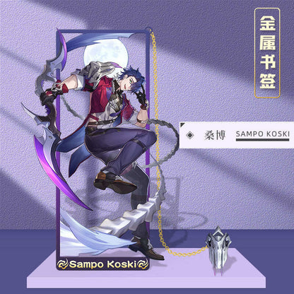 Azuiblc 崩壊スターレイル 　アナイクス　栞　9cm　キャストリス　ヒアンシー　サフェル　金属製　おもちゃ　萌えグッズ - Azuiblc