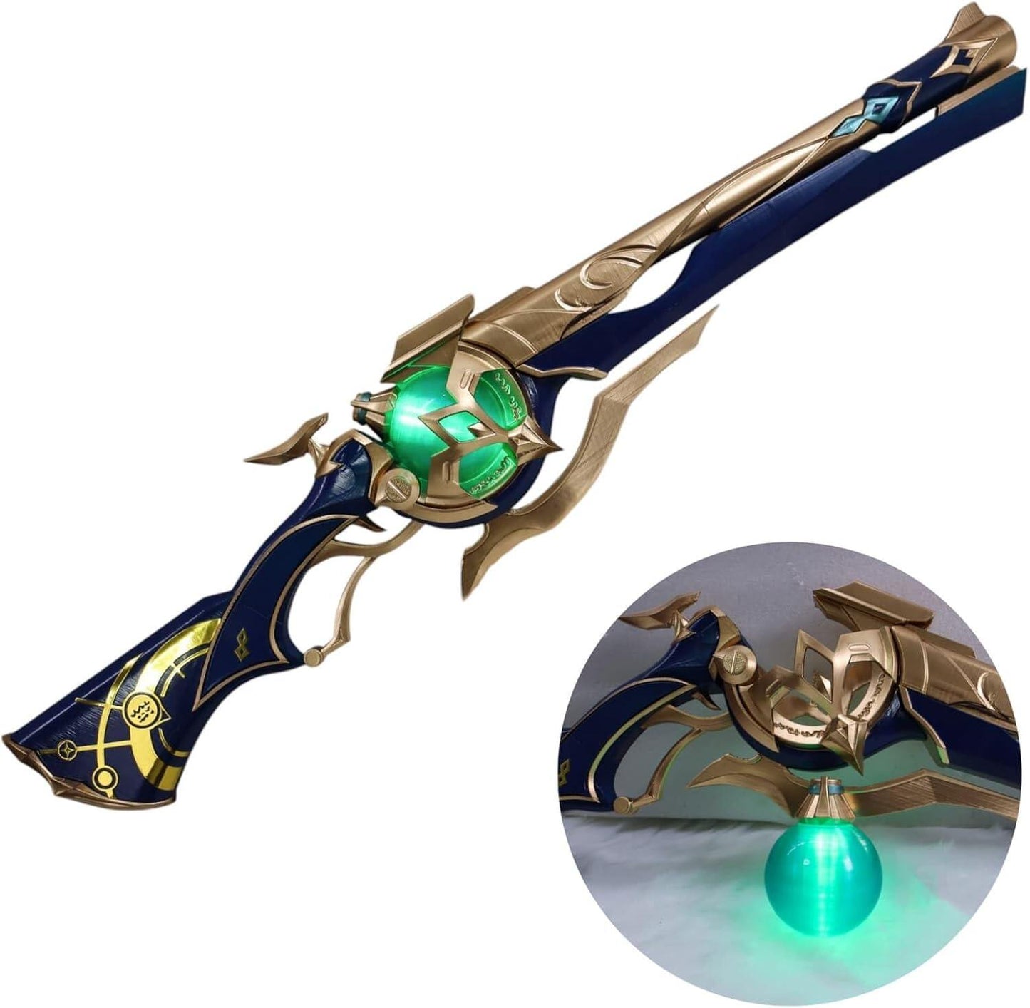 納品【Azuiblc】 崩壊  スターレイル ケリュドラ 光る 杖 3Dプリント 95cm PLA 発光 4つ割り ステッキ 武器 コスプレ道具Cosplay コレクション グッズ コスプレ小物 - Azuiblc