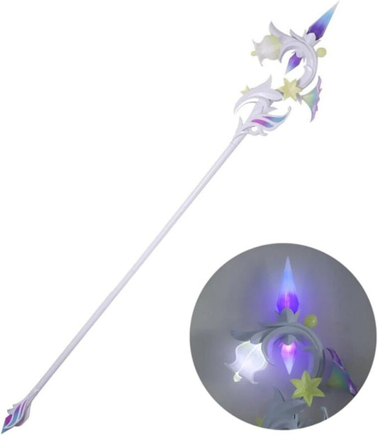 Azuiblc 原神 げんしん ルミドゥースの挽歌 光る 槍 エミリエ PVC製 刀 長柄 モチーフ 武器 コスプレ道具 Cosplay 道具 190cm グッズ コスプレ小物 アニメ - Azuiblc
