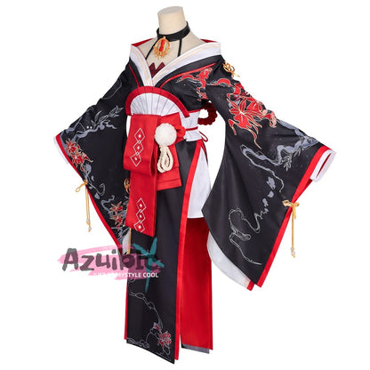 Azuiblc　NTE　ネバエバ　潯　コスチューム　ほとり）　コスプレ衣装　3dPLA材質　和風　イベント　舞台対応　骨董品屋エイボン