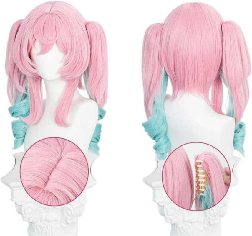 Azuiblc 崩壊  スターレイル アナイクス コスプレ ウィッグ 緑 グリーン ロング ネット付き 耐熱  かつら 鬘 WIG ショート コスプレ道具 Azw006 Azuiblc