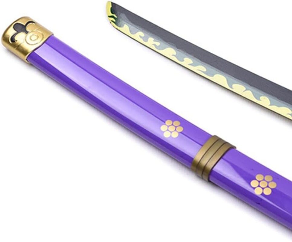 Azuiblc ロロノア・ゾロ 桃の助 光月おでん 閻魔 天羽々斬 103cm 木製 刀 剣 武器 コスプレ道具 Cosplay 模造刀 模擬刀 道具 コスプレグッズ Azd20 - Azuiblc