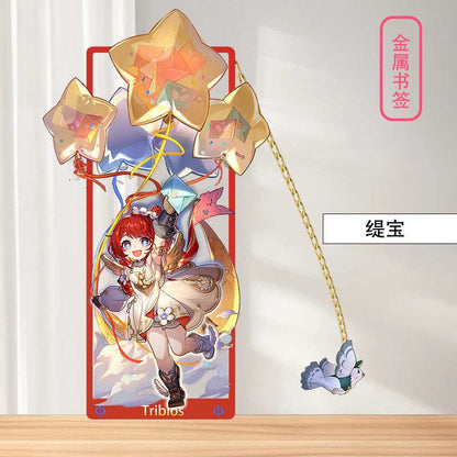 Azuiblc 崩壊スターレイル 　アナイクス　栞　9cm　キャストリス　ヒアンシー　サフェル　金属製　おもちゃ　萌えグッズ - Azuiblc