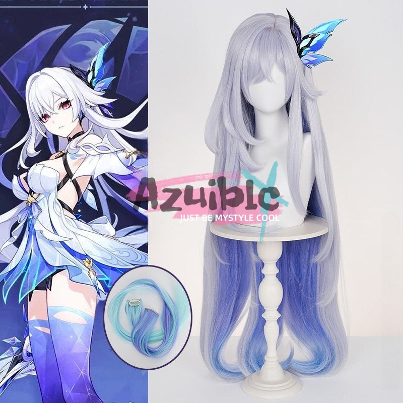 Azuiblc 原神　スカーク コスプレ　100㎝　ウィッグ　鬘　かつら - Azuiblc